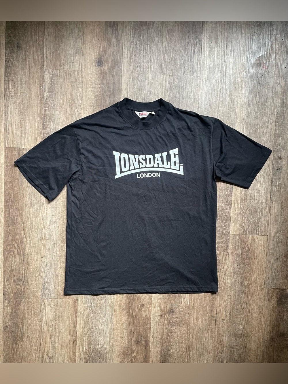 Lonsdale London Men's Black Logo Short Sleeve T-Shirt